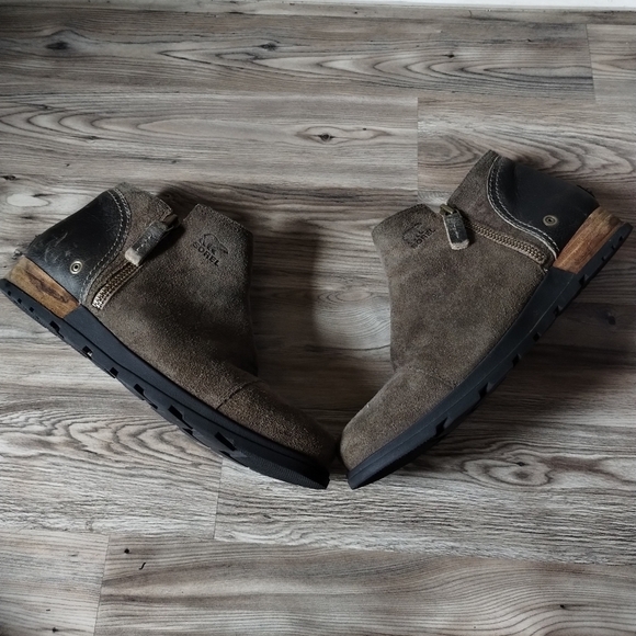 Sorel Major Low Brown Suede Ankle Boots NL2161-245 size 11 - Picture 1 of 5